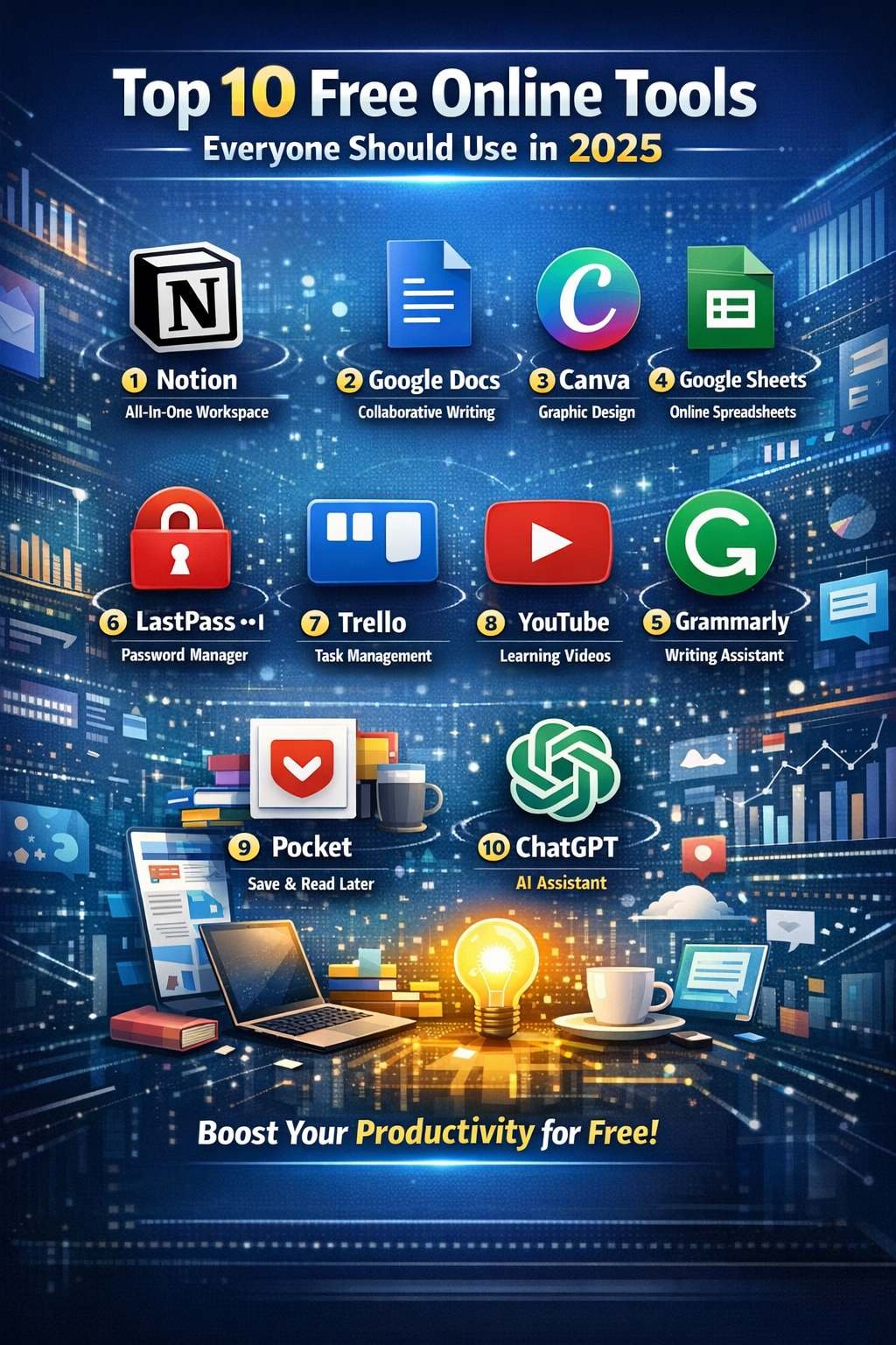 You are currently viewing Top 10 Free Online Tools Everyone Should Use in 2025