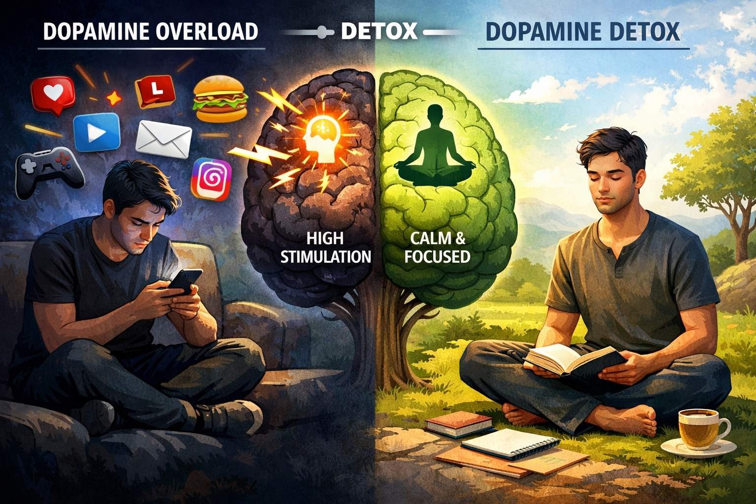 You are currently viewing Dopamine Detoxing Explained: The Science-Backed Way to Reclaim Focus in a Distracted World